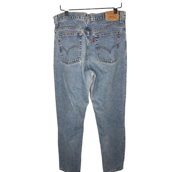 Levi's High Rise 550 Relaxed Tapered Jeans Size 14M - Picture 3 of 8